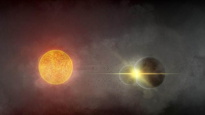 Astronom Ungkap Bukti Tabrakan Dua Planet Muda Sejauh 11.000 Tahun Cahaya