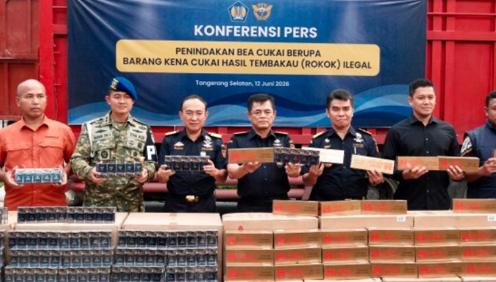 Bea Cukai Gagalkan Peredaran 8,2 Juta Batang Rokok Ilegal, Potensi Kerugian Negara Rp7,9 Miliar