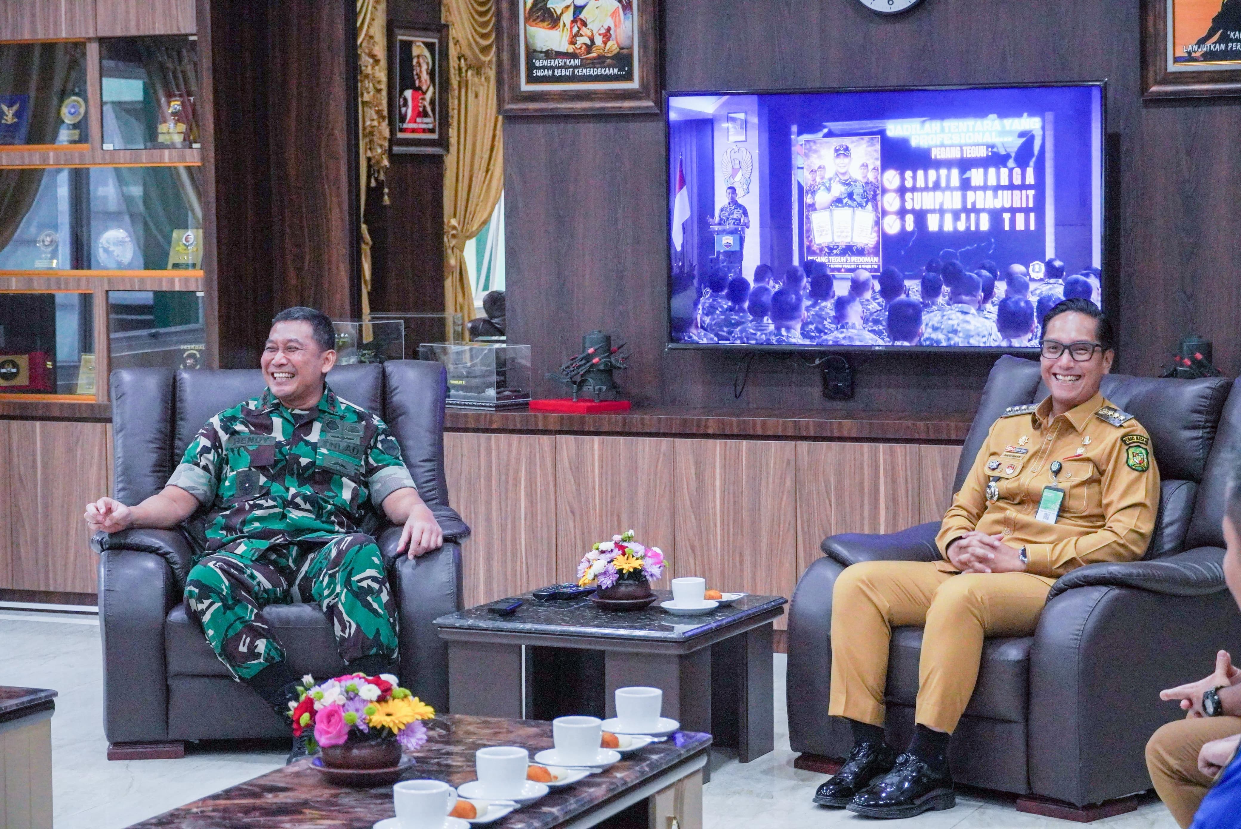 Perkuat Sinergi dengan TNI, Pemko Medan Ingin Pastikan Pembagunan Tepat Sasaran