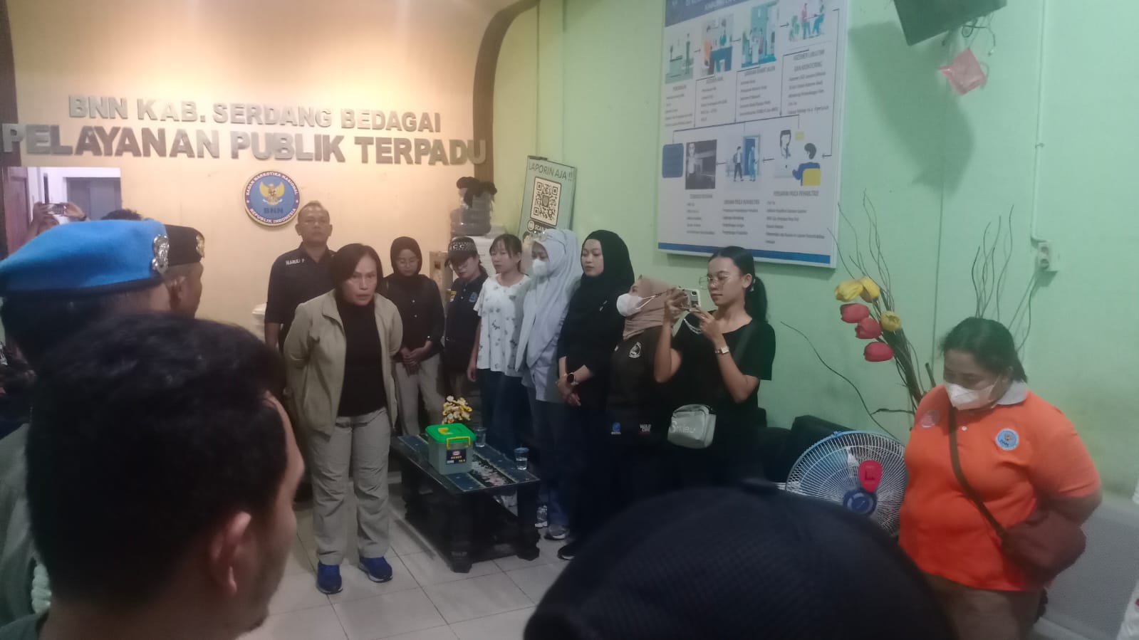 Razia Tiga THM, BNNK Sergai Boyong Tujuh Pengunjung Positif Narkotika