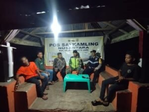 ronda malam digencarkan, polisi cek satkamling di buluh duri sergai