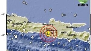gempa m 5,7 guncang pacitan, getaran terasa hingga yogyakarta dan bali