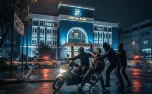 warga tewas diduga usai jadi korban begal di dekat polda riau, polisi: karena kecelakaan