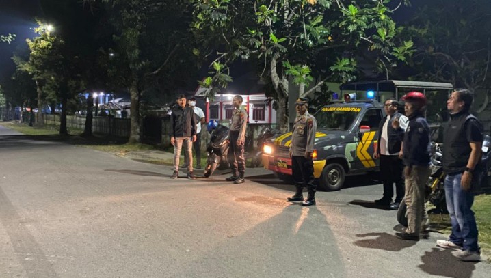Antisipasi Tawuran dan Balap Liar, Polres Tebing Gelar Patroli Malam