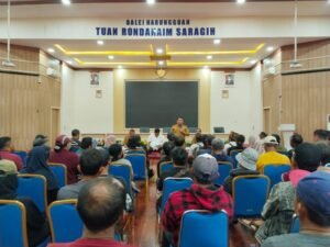 petani tapian dolok gelar aksi damai, pemkab simalungun belum beri respons