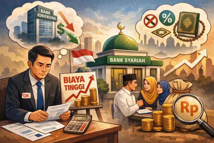Biaya Tinggi, Bank Syariah Jadi PR Besar OJK