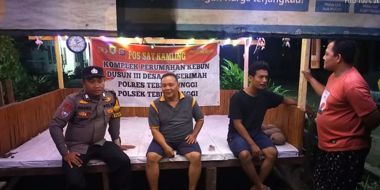Bhabinkamtibmas Tebing Tinggi Ingatkan Warga Aktif Ronda Malam di Sei Serimah