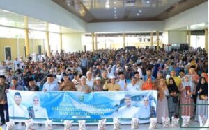 di tengah efisiensi anggaran, bupati labura tetap salurkan tali asih untuk 1.530 pekerja keagamaan