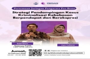 ibj, lbh apik, dan peradi gelar diskusi strategi bela kasus ekspresi