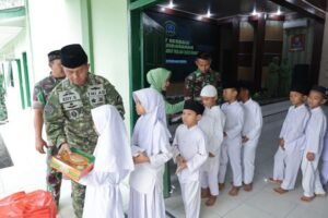 suasana khidmat sambut ramadhan 1447 h, kodim asahan gelar doa dan santunan