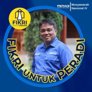 fikri didorong jadi calon ketua umum dpn peradi rba di munas iv