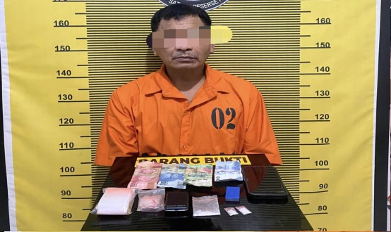 Residivis Narkoba Kembali Diciduk, 3,76 Gram Sabu Disita di Pondok Batu Tapteng