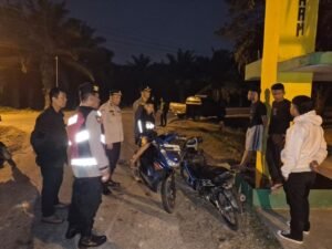 antisipasi tawuran dan balap liar, polres tebing tinggi sisir titik rawan