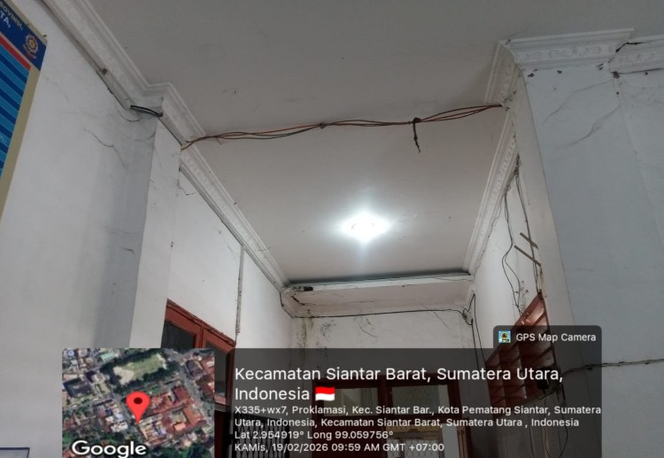 Kantor Satpol PP Pematangsiantar Disorot, Plafon Dipenuhi Sarang Laba-Laba