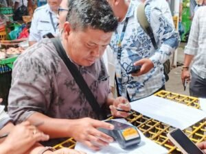 pd pasar horas terapkan pembayaran retribusi pakai qris