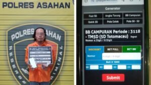 pria di asahan jalankan judi togel dari warung baksonya