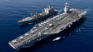 tekanan ke teheran meningkat, trump kirim kapal induk uss gerald ford ke timur tengah