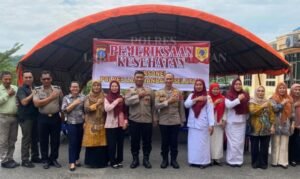 polres labusel gelar medical check up massal