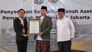 jakarta raih rekor nasional setelah ribuan aset publik miliki sertifikat hukum