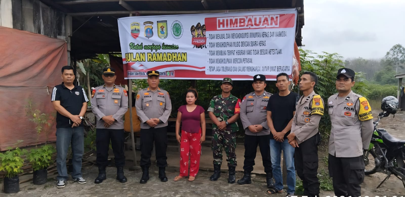 Polsek Padang Hulu Patroli di Kuburan