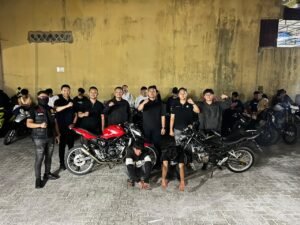 cegah balap liar, timsus dayok mirah amankan motor knalpot brong