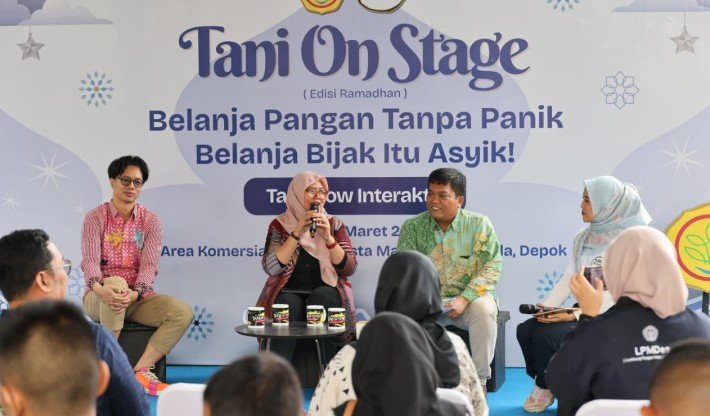tani on stage edukasi warga belanja pangan bijak jelang lebaran