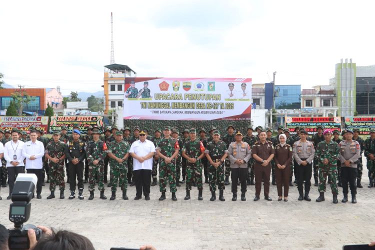 Kapolres Simalungun Hadiri Penutupan TMMD ke-127, Bukti Kuatnya Sinergi TNI-Polri
