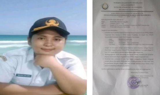 Dituding Tak Aktif Mengajar, Guru PPPK di Nias Selatan Akhirnya Buka Suara