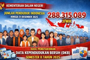 jumlah penduduk ri tembus 288,3 juta, terbanyak di jabar