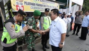 wali kota siantar tinjau pos pengamanan lebaran 1447 h