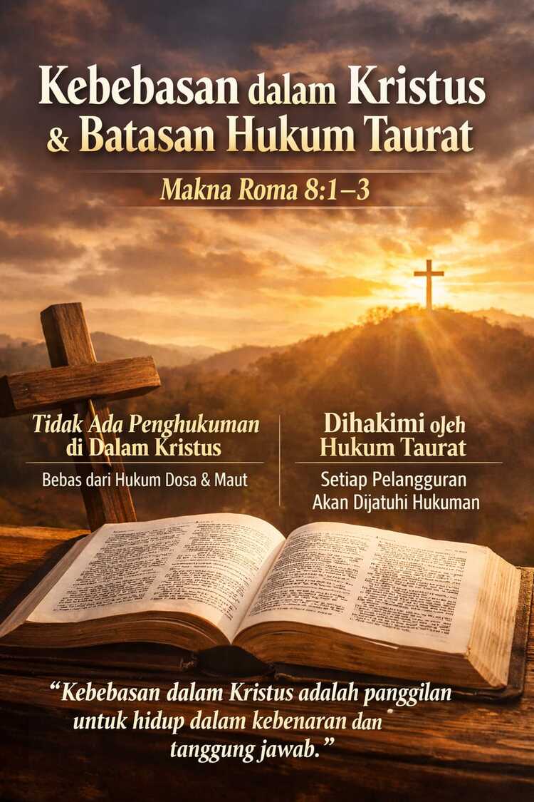 Makna Roma 8:1–3: Kebebasan dalam Kristus dan Batasan Hukum Taurat dalam Perspektif Iman