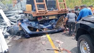 tragedi truk gagal nanjak tewaskan 3 orang terjadi saat kunjungan kapolda sumut di parapat