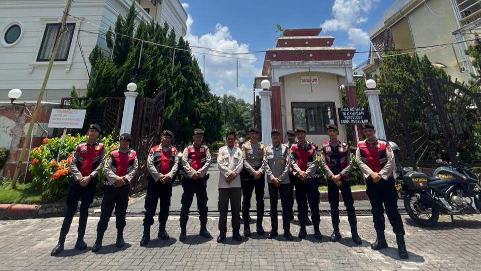 personel polres siantar gelar patroli selama ops ketupat toba 2026