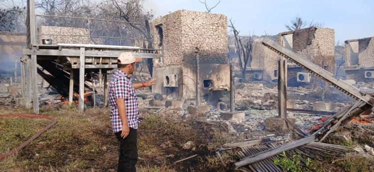 kebakaran paduppa resort bira: dua orang tewas, kerugian miliaran rupiah