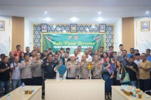 polres tapteng gelar buka puasa bersama wartawan, perkuat sinergi polri dan media