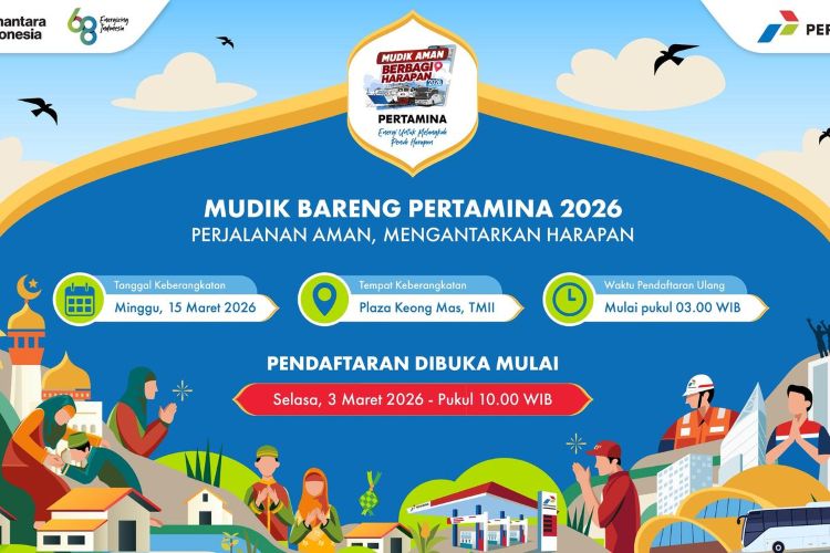 Mudik Gratis Pertamina 2026 Resmi Dibuka, Ini Jadwal dan Rutenya