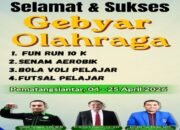gebyar olahraga 2026 pematangsiantar siap digelar, fun run hingga turnamen voli