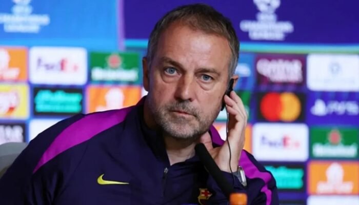 hansi flick coret sejumlah bintang barcelona usai tersingkir dari liga champions