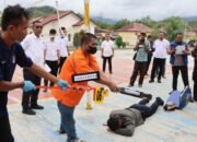 polres tapteng rekonstruksi kasus pembunuhan di hudopa nauli