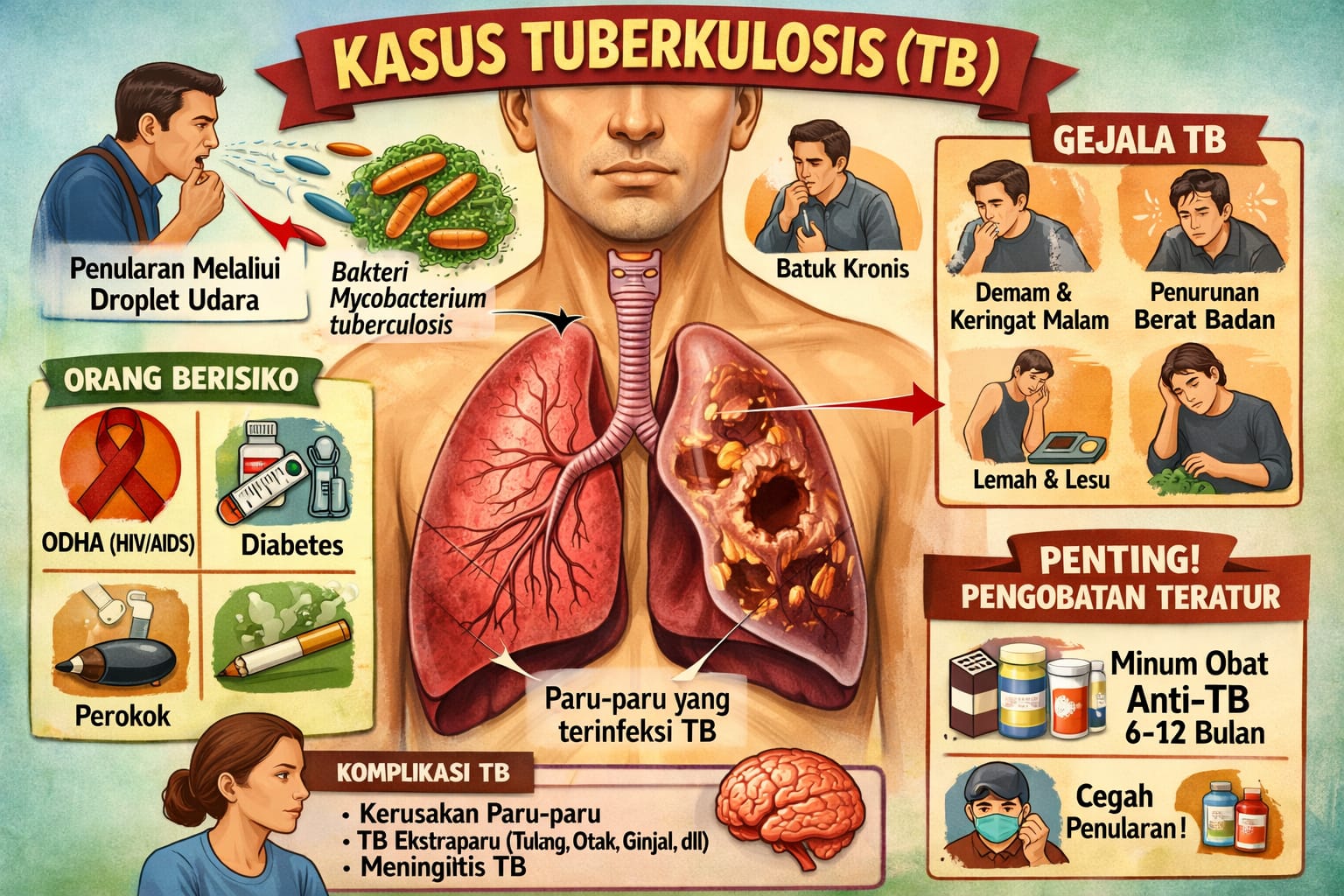 Temuan TB di Siantar Baru 15 Persen, Dinkes Minta Warga Jangan Abaikan Batuk Lebih Dua Minggu