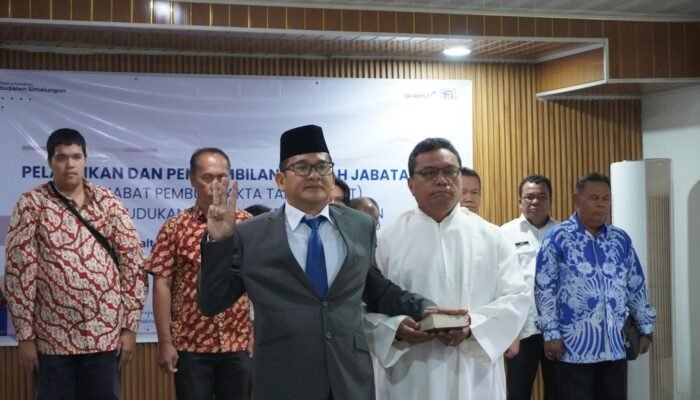 maltus hutagalung dilantik sebagai ppat simalungun