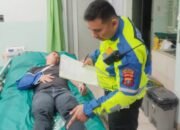 tabrakan di jalan sutomo siantar, 3 remaja terluka dan dilarikan ke rumah sakit