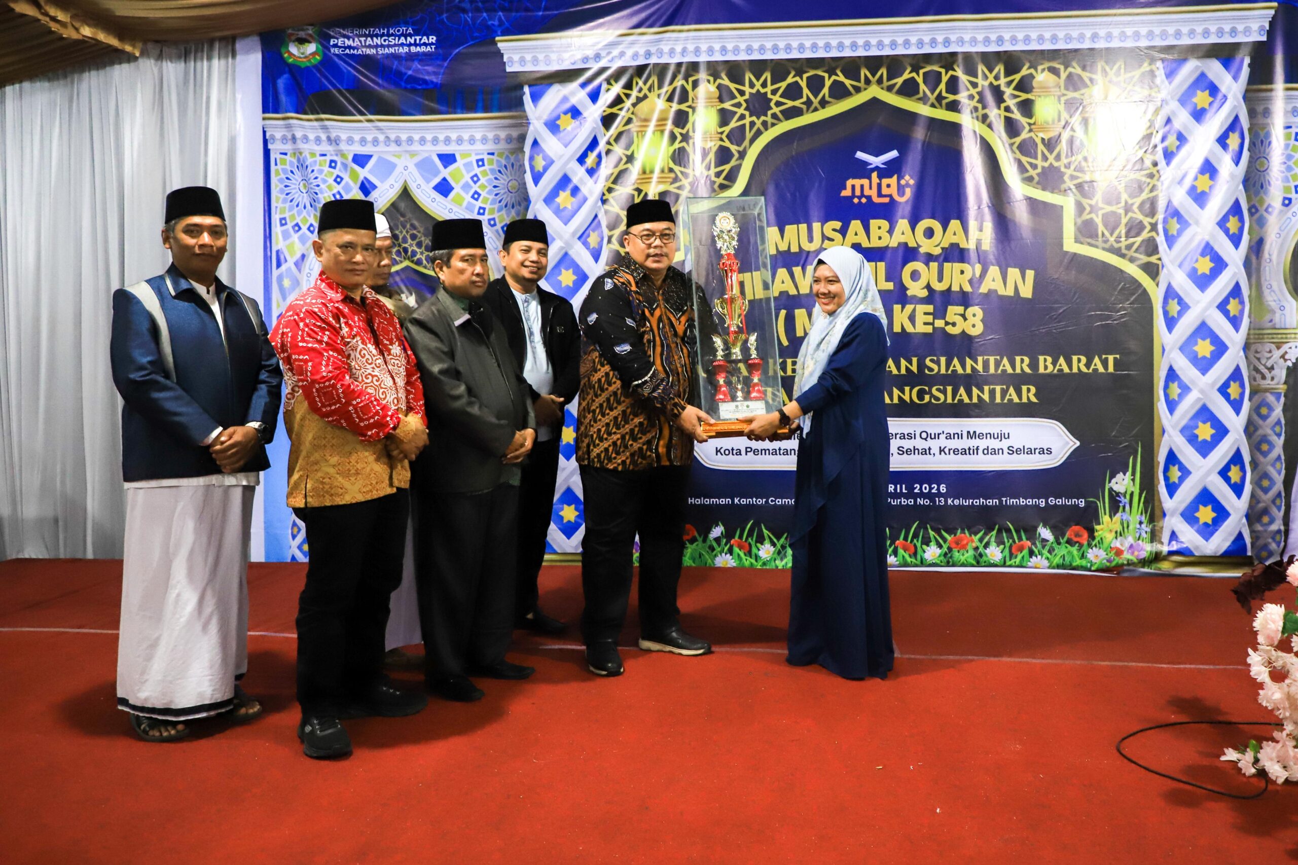 MTQN Siantar Barat Ditutup, Timbang Galung Raih Juara Umum