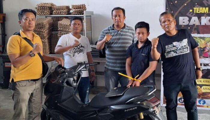 embat motor di simalungun, residivis curanmor ditangkap di medan