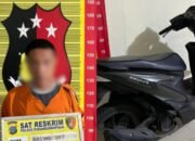 terekam cctv, tersangka curanmor di sidimpuan dibekuk polisi dalam 48 jam