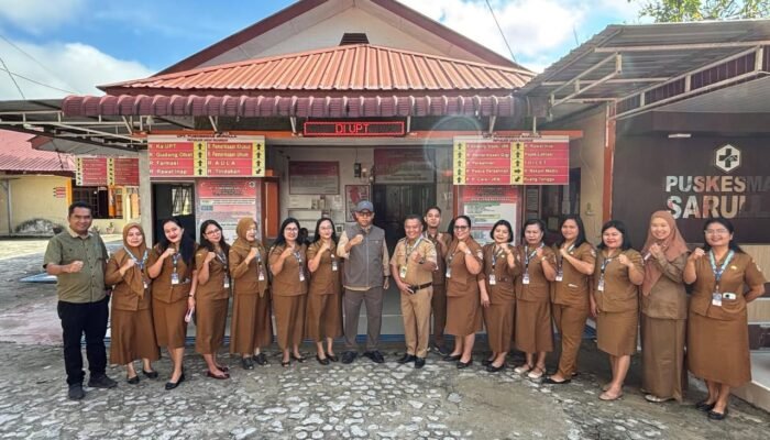 bupati taput tinjau puskesmas sarulla, tekankan peningkatan layanan kesehatan prima