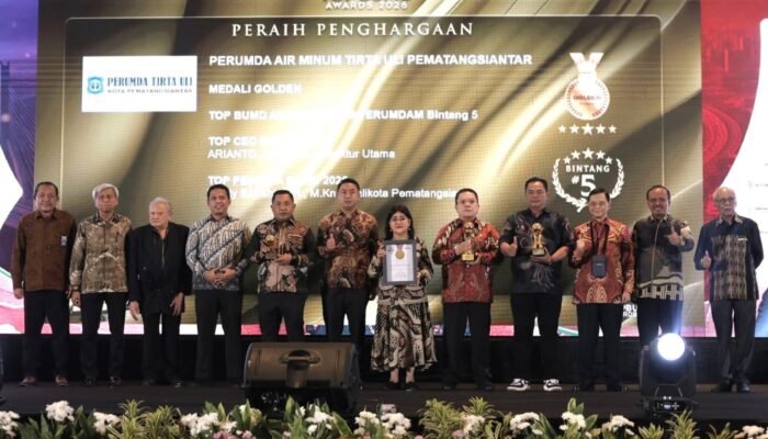 perumda tirta uli raih empat penghargaan di top bumd awards 2026, wali kota pematangsiantar turut dianugerahi top pembina