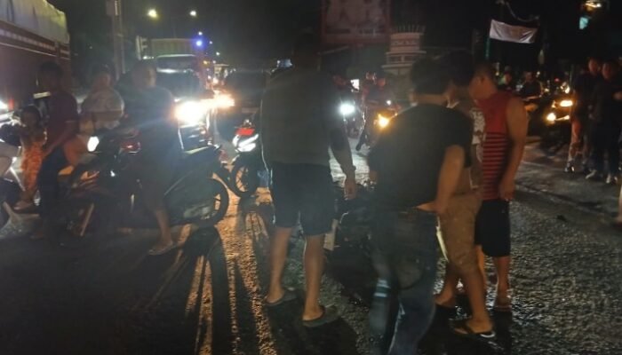 tabrak lari di rambung merah, pemotor kritis, supir truk kabur