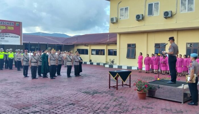 kapolres taput pimpin sertijab wakapolres, pju, dan kapolsek