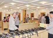propam mabes polri periksa senjata api di polres sidimpuan